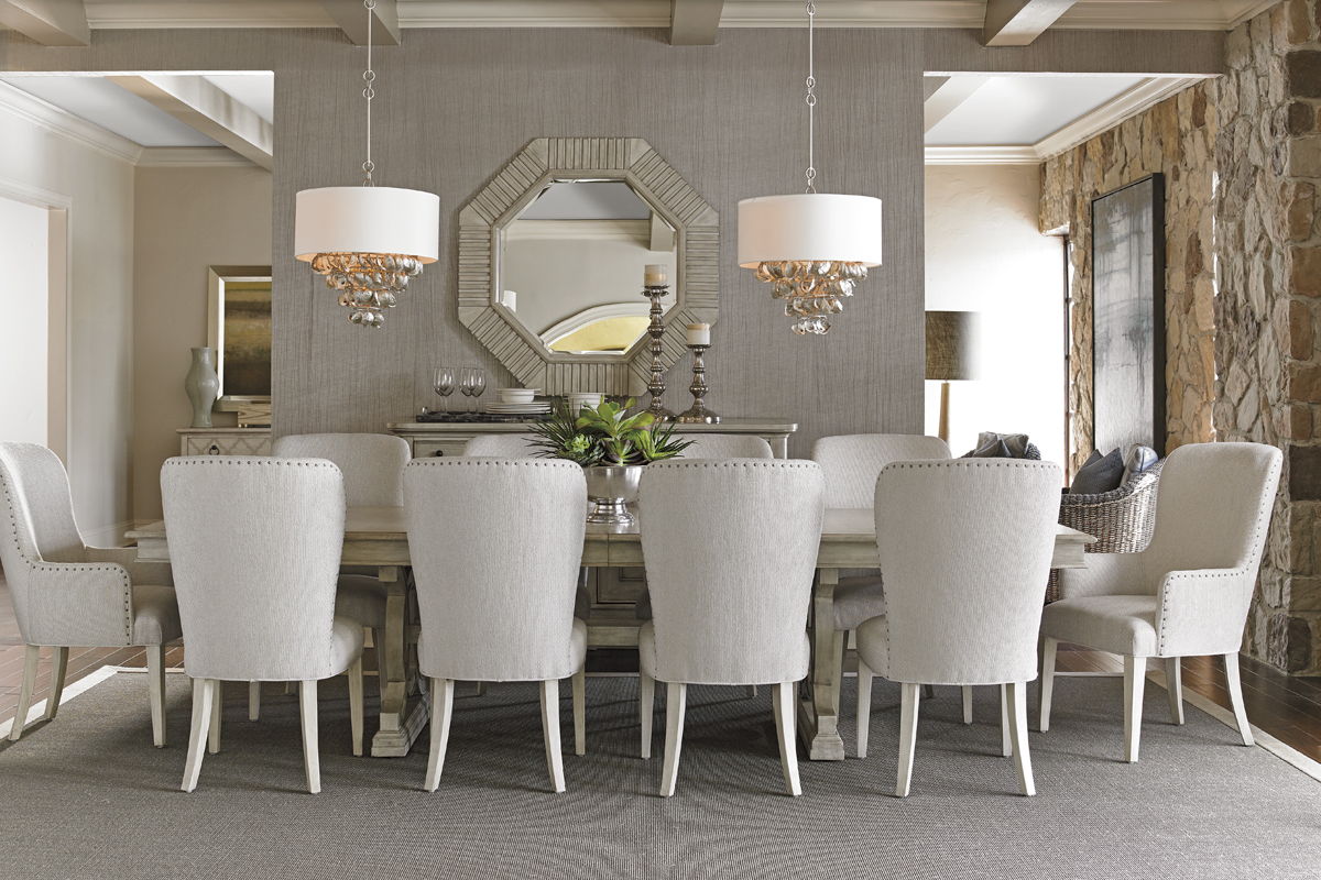 Oyster Bay - Baxter Upholstered Side Chair - Pearl Silver
