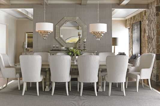Oyster Bay - Montauk Rectangular Dining Table - Pearl Silver