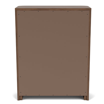 Delia - 5 Drawer Chest - Nouveau Walnut