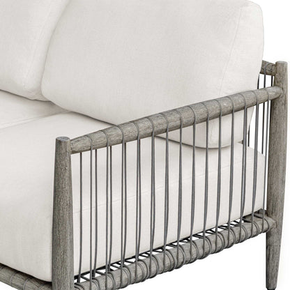 Borneo - Outdoor Sofa - Brown / Oyster White