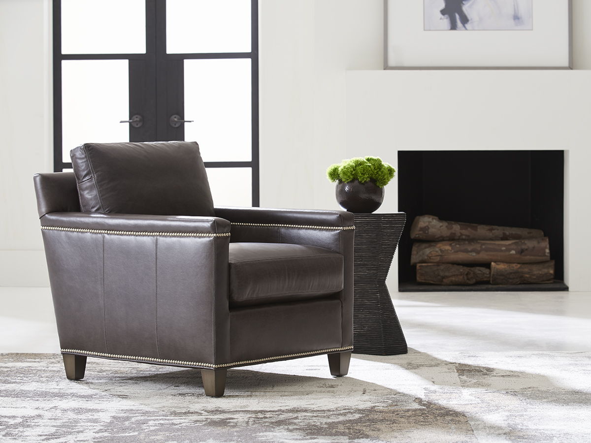 Lexington Leather - Strada Leather Chair - Dark Brown