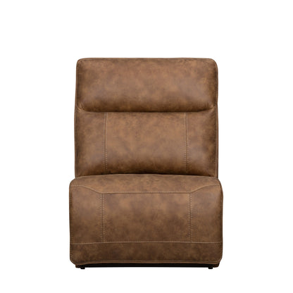 Kyra - Armless Chair - Saddle