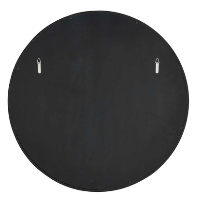 Helia - Round Mirror - Black / Brass
