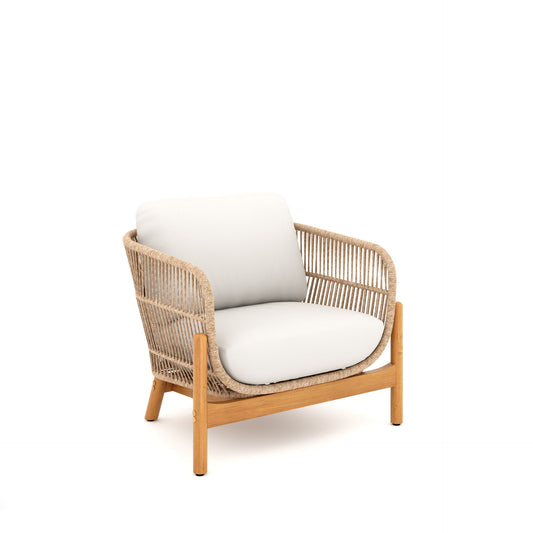 Solstice - Rope Club Chair (Set of 2) - Linen Beige