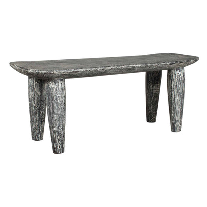 Fade To Black - Wood Bench - Black / White