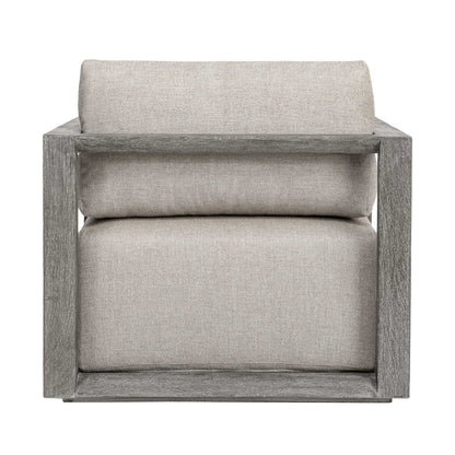 Remsen - Outdoor Lounge Chair - Weathered Gray / Dove