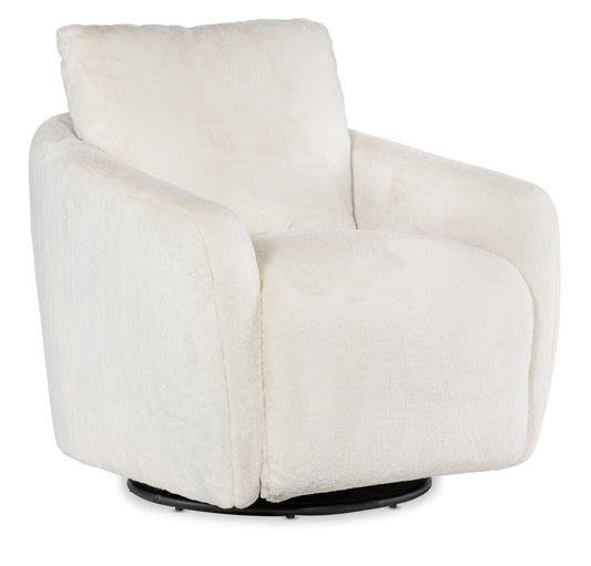 CC - Bonnie Swivel Chair With Power Footrest - White