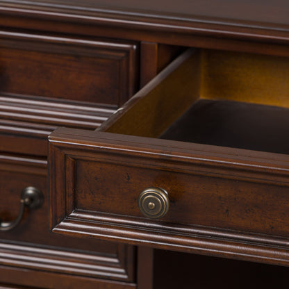 Brayton Manor - Jr Executive Desk Base - Cognac