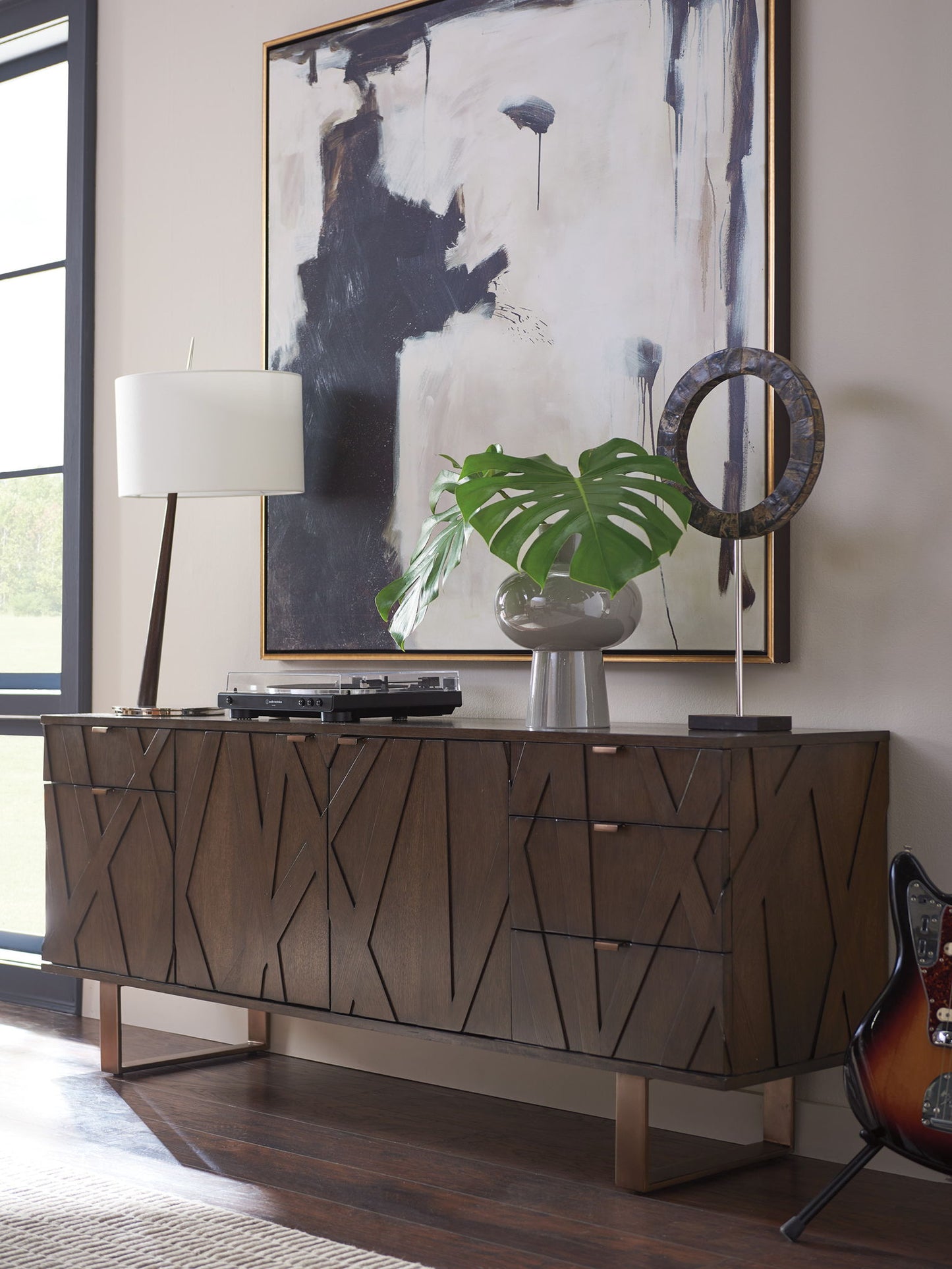 Cross Effect - Ellison Media Center - Dark Brown