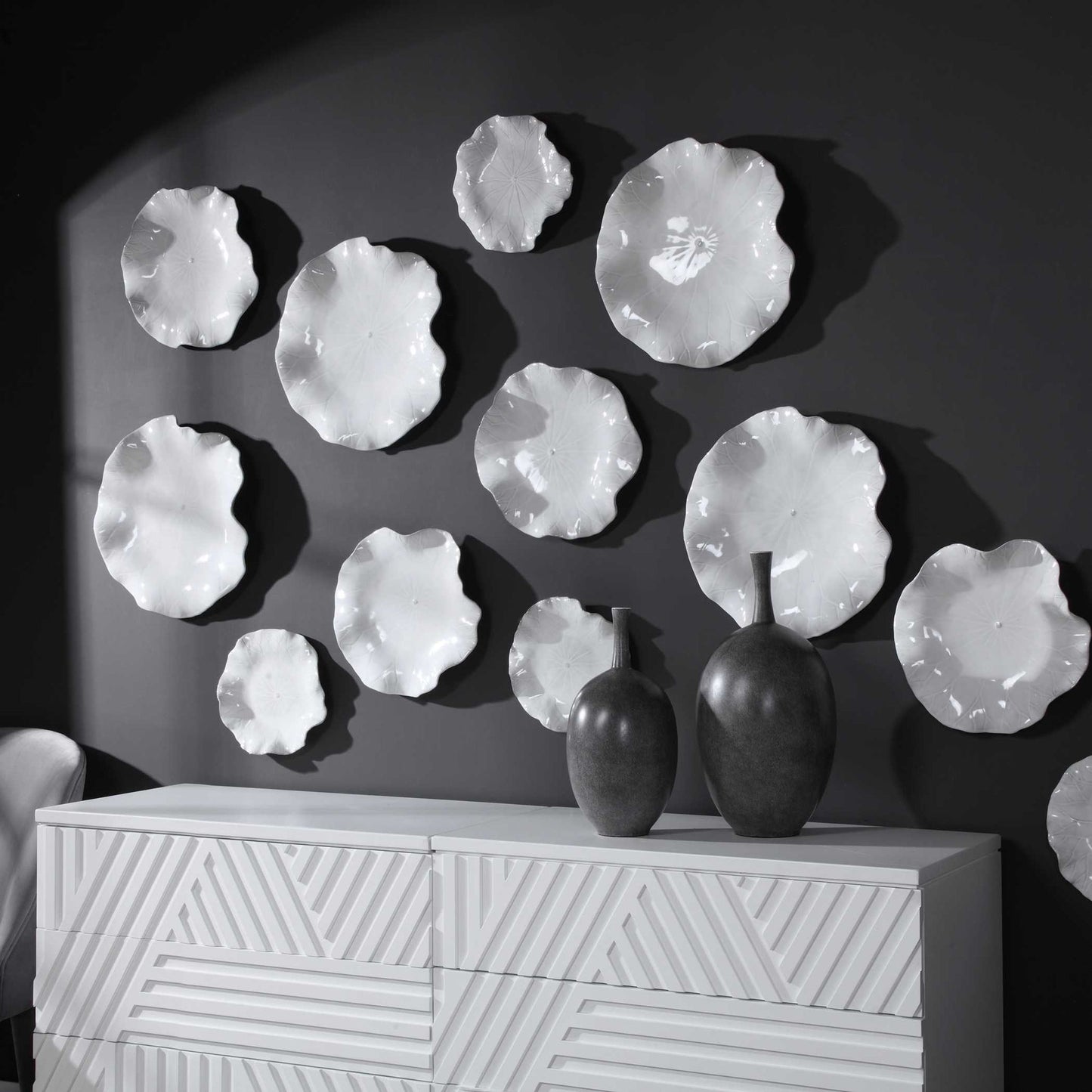 Abella - Ceramic Wall Decor (Set of 3)