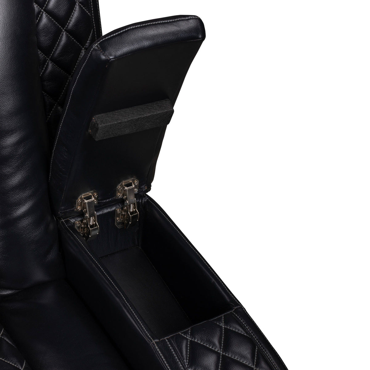 Orion II - RAF Console Loveseat With Recliner - Black