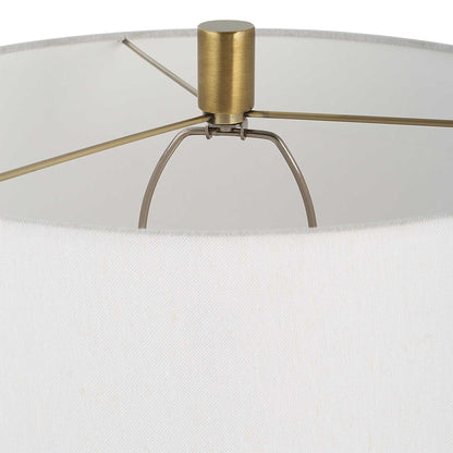 Adelia - Ivory & Brass Table Lamp