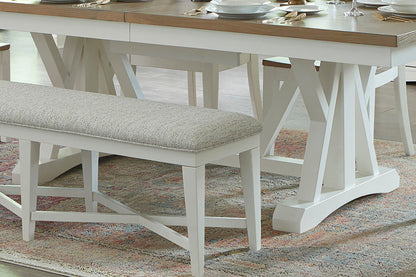 Americana Modern Dining - Trestle Dining Table Base - Cotton