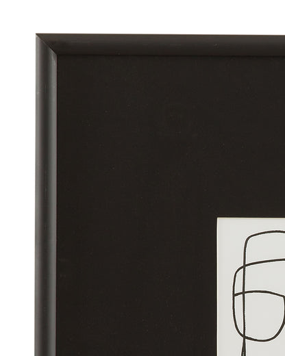 Form Study XII Framed Print - Black