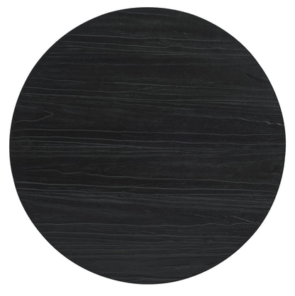 Chapman - Shou Sugi Ban Petite Round Dining Table - Black