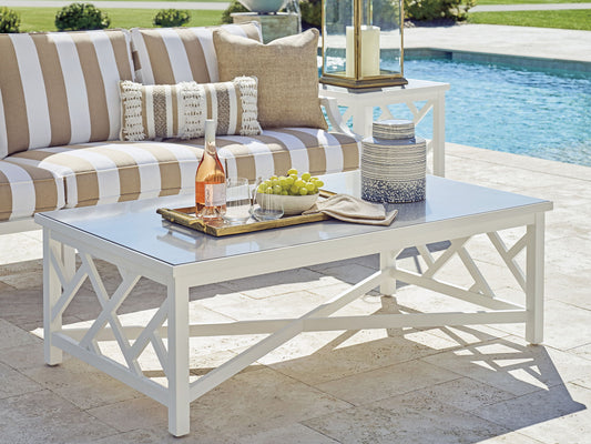 Island Classic - Rectangular Cocktail Table - White