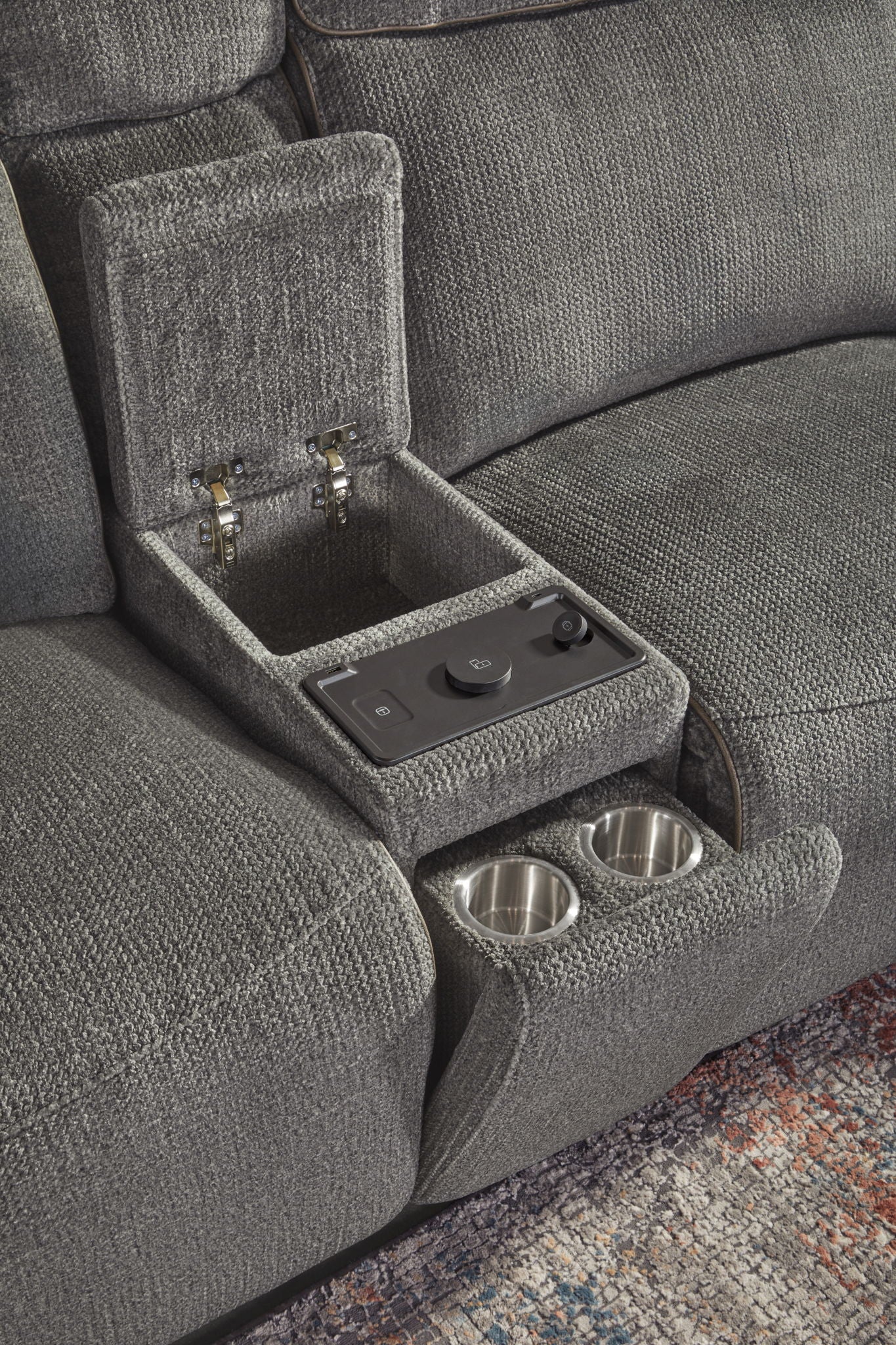 Alpine - Tilt Console With 3-Way Wireless Charger - Airy Midnight