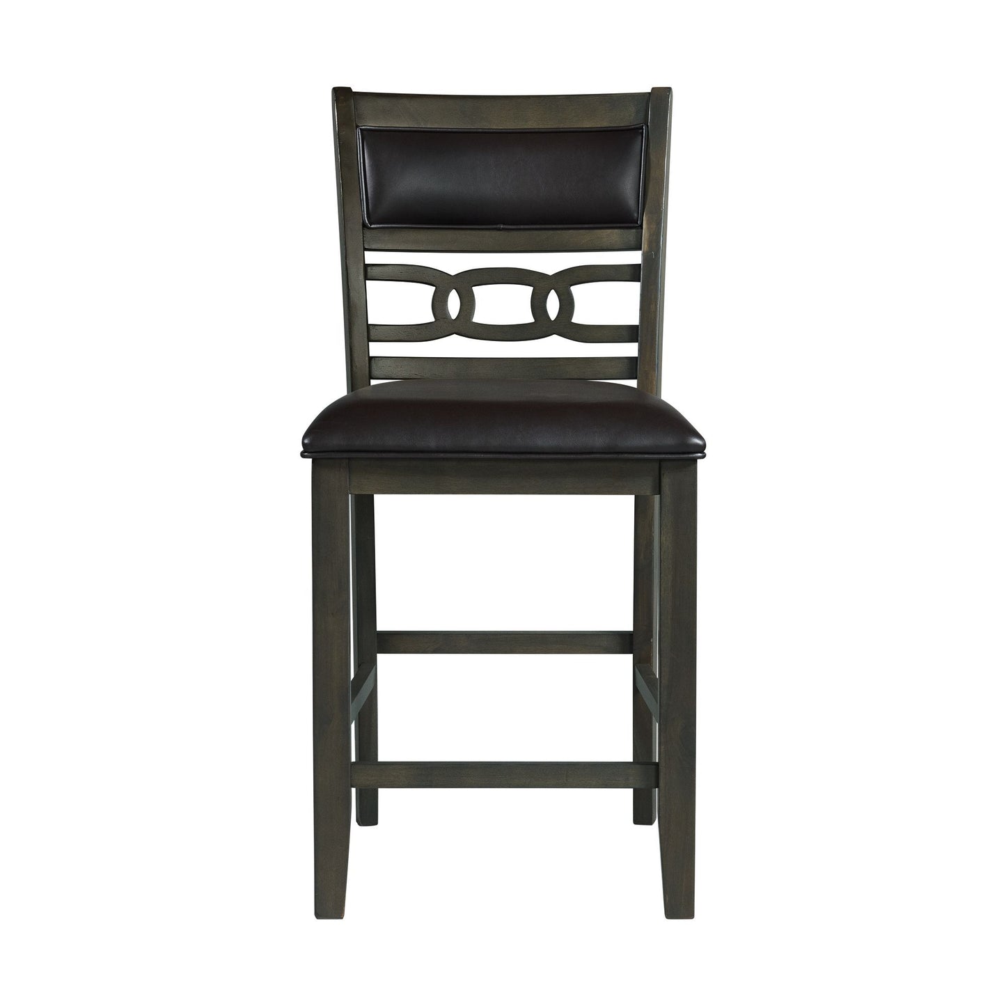 Amherst - Counter Side Chair With PU Cushion (Set of 2) - Gray Finish