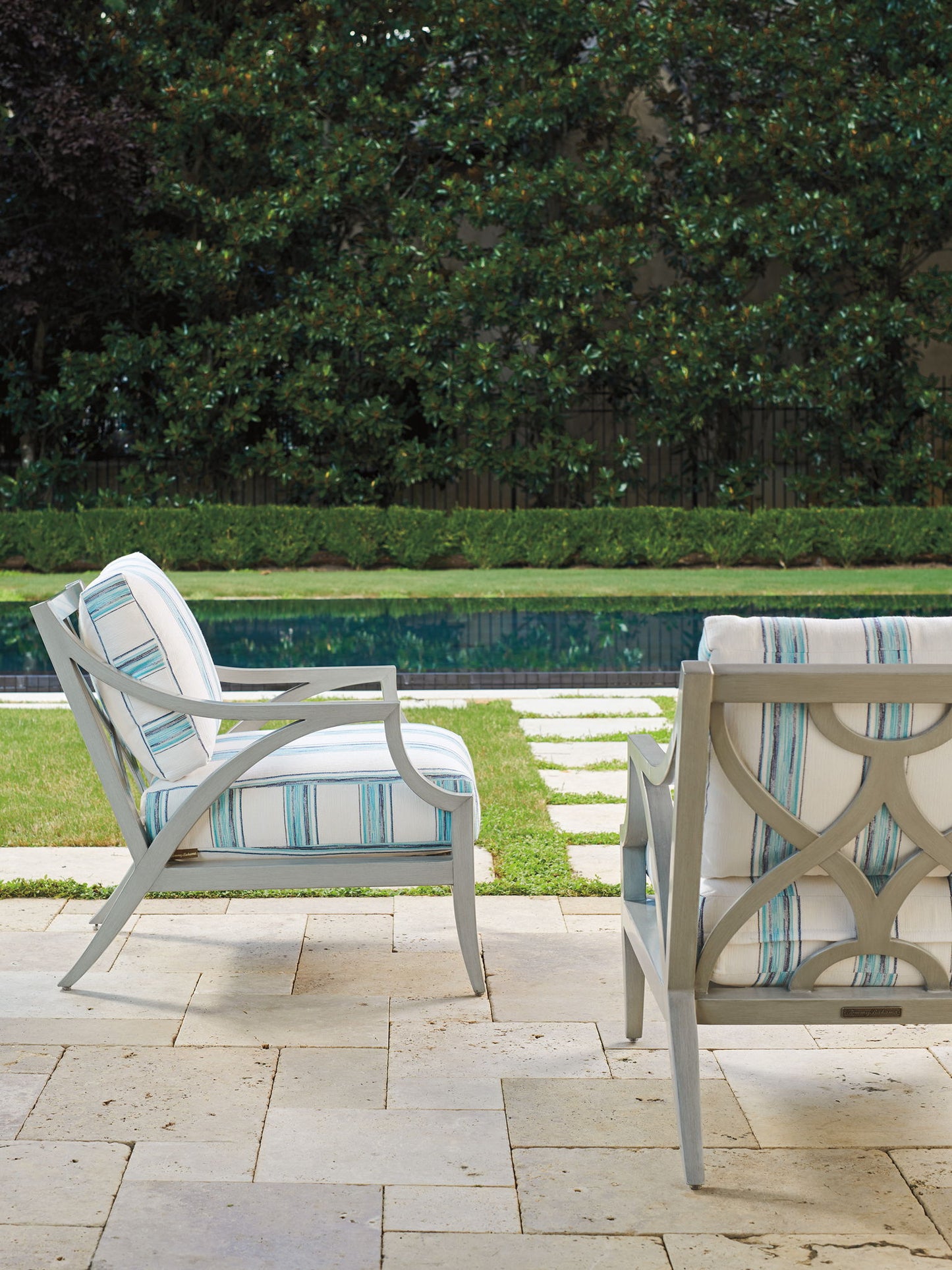 Silver Sands - Metal Lounge Chair - Pearl Silver
