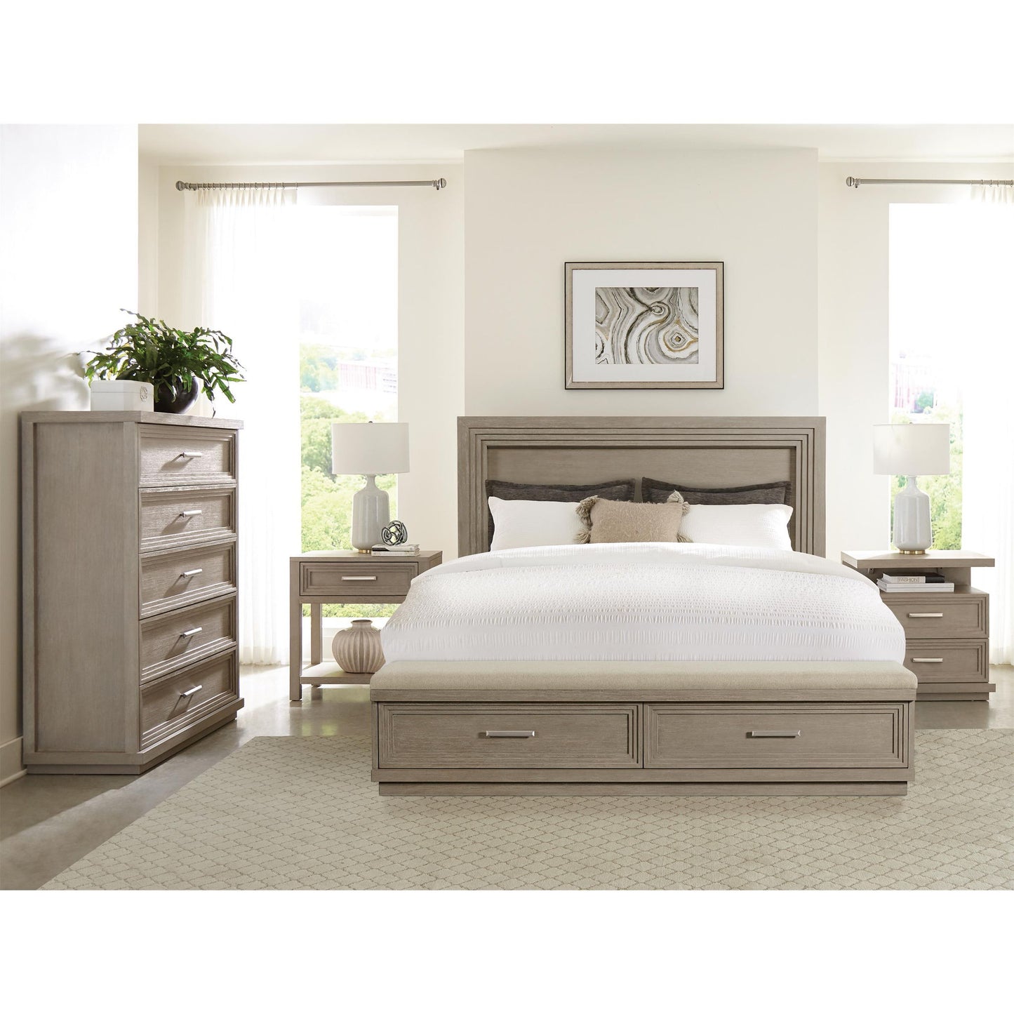 Cascade - California King Storage Bed Rails - Dovetail