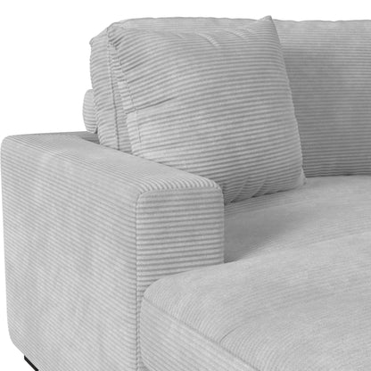 Arizona - Modular LHF Chaise With 1 Pillow - 20" Steno Stone