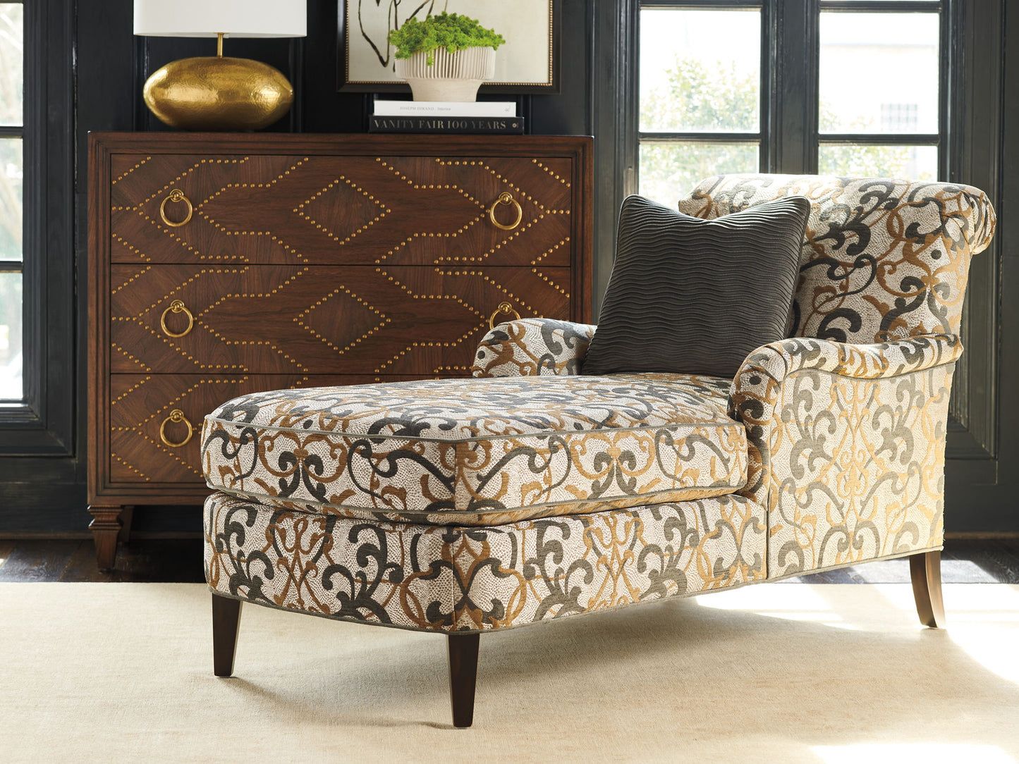 Silverado - Pleasanton Chaise - Dark Gray