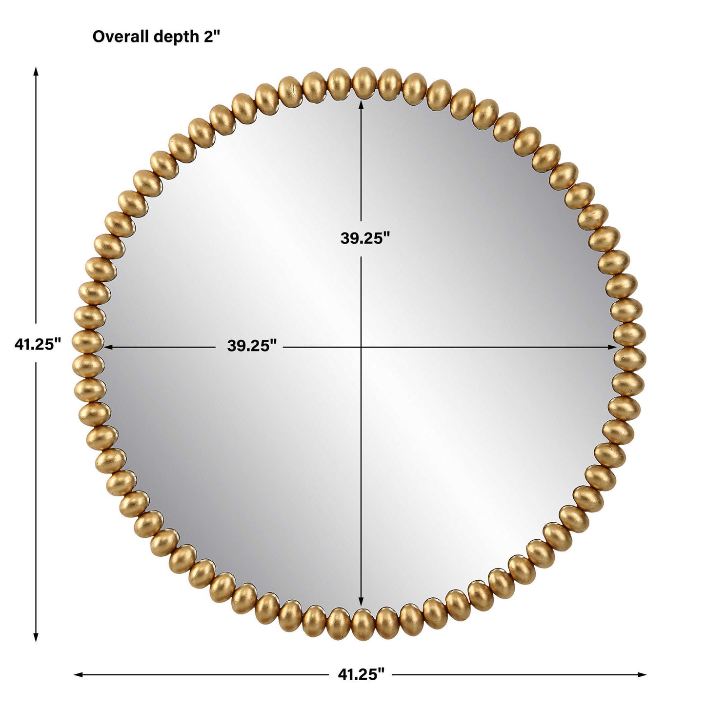 Byzantine - Round Mirror - Gold