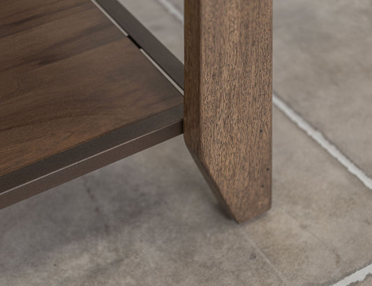 Natural Teca - Chairside Table - Brown