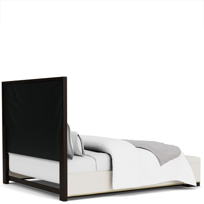Lydia - Queen / King Upholstered Bed Rails - White