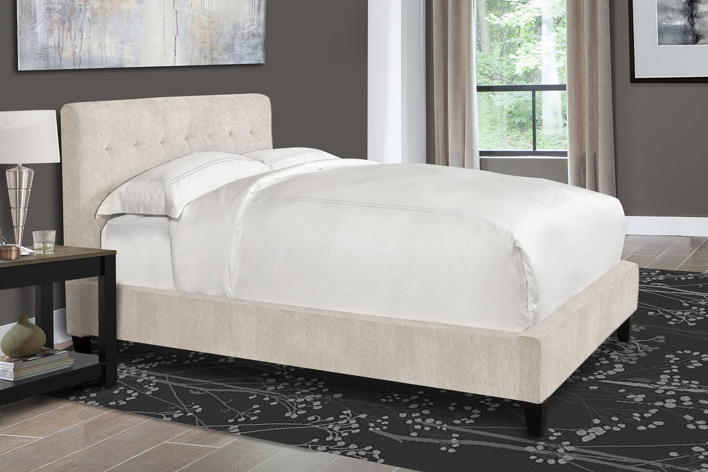 Jody - California King Headboard - Porcelain Natural