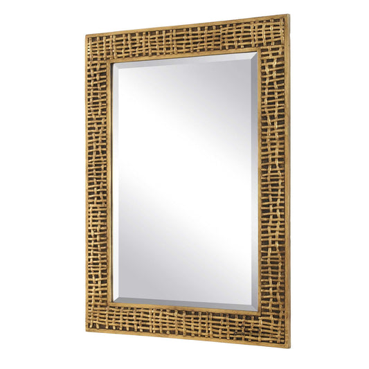 Woven In - Time Mirror - Gold
