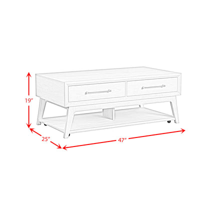 Westland - Coffee Table With Casters - Almond