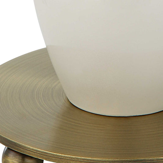 Annora - Glossy Table Lamp - White