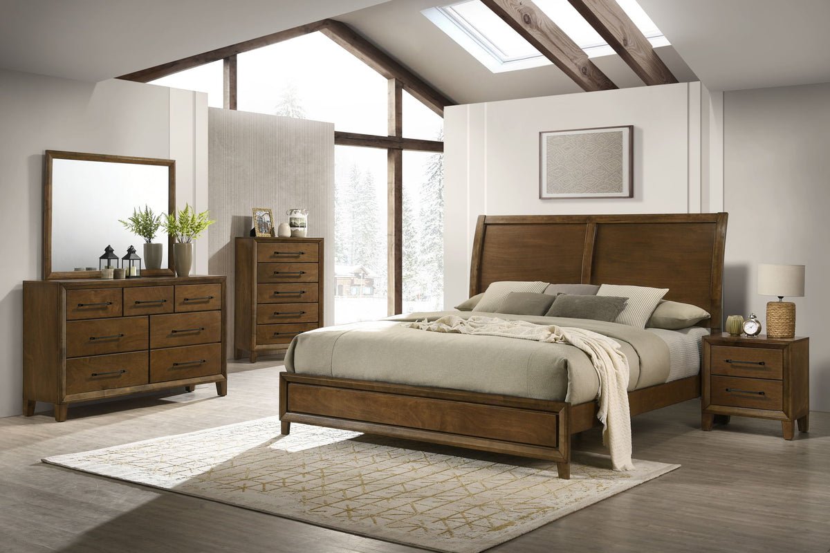 Ballard - Western King Panel Side Rails - Walnut