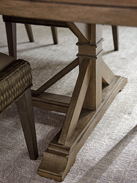 Cypress Point - Pierpoint Double Pedestal Dining Table - Dark Brown