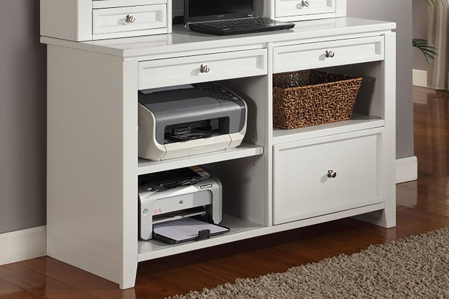 Boca - Credenza With Hutch - Cottage White