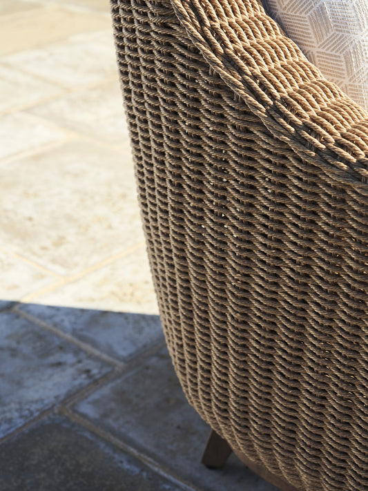 Isle Of Palms - Sofa - Dark Brown / White