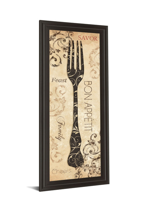 Bon Appetite By Dee Dee - Framed Print Wall Art - Beige
