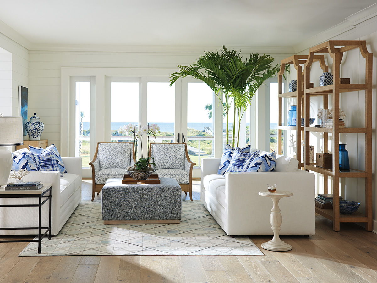 Barclay Butera Upholstery - Nantucket Raffia Chair - White