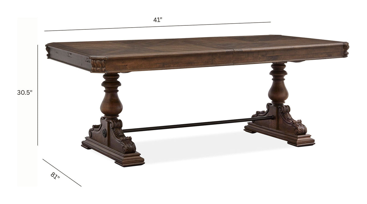 Durango - Extendable Trestle Dining Table Set
