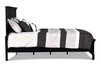 Tamarack - 5/0 Queen Headboard, Footboard & Slats - Black