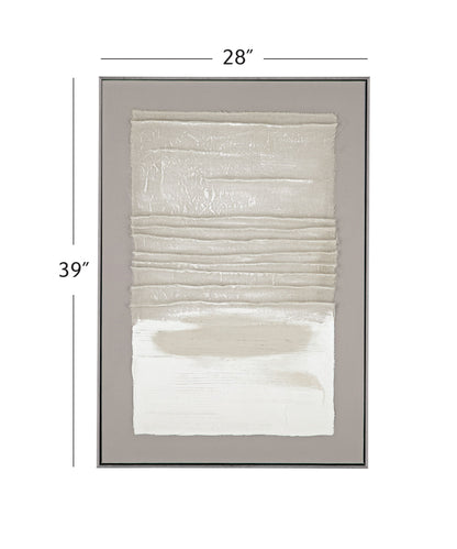 Zole II Framed Canvas - Gray