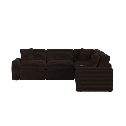 Corsicana - Sectional Armless Chair - Masis Espresso