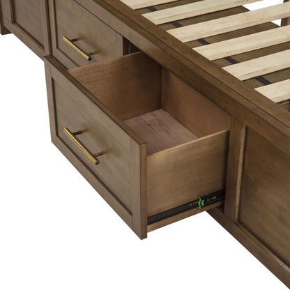 Devonshire - 5/0-6/6 Queen/King Storage SIde Rails - Cognac