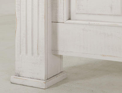 Terra - Queen Footboard - Distressed White