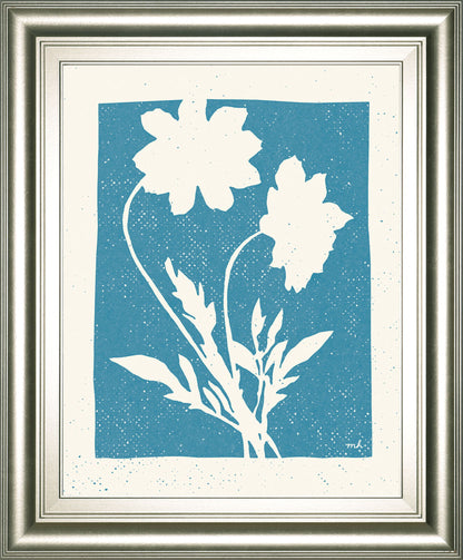 Joyful Spring I By Moira Hershey - Framed Print Wall Art - Blue