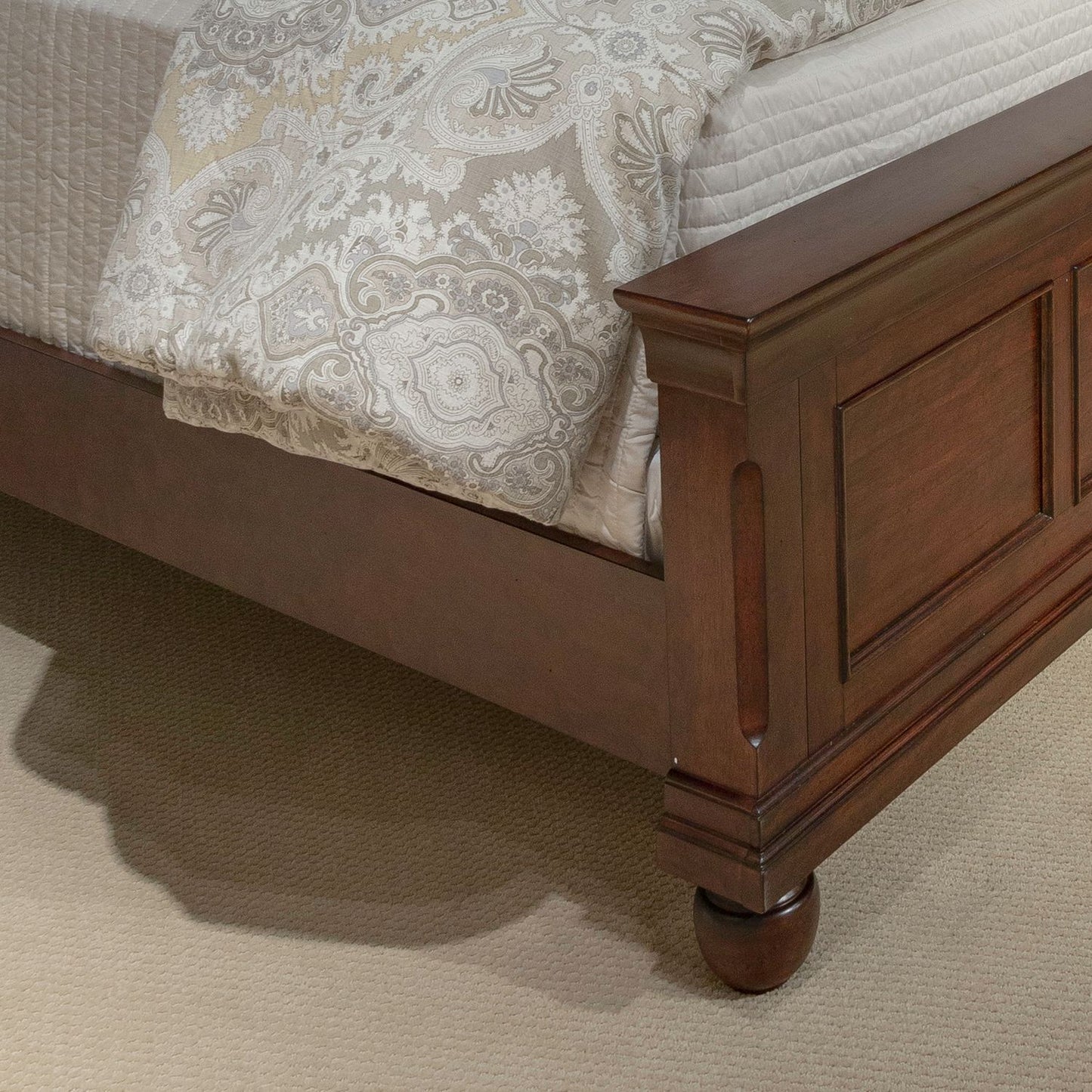 Rustic Traditions - California King Panel Bed Rails - Rustic Cherry