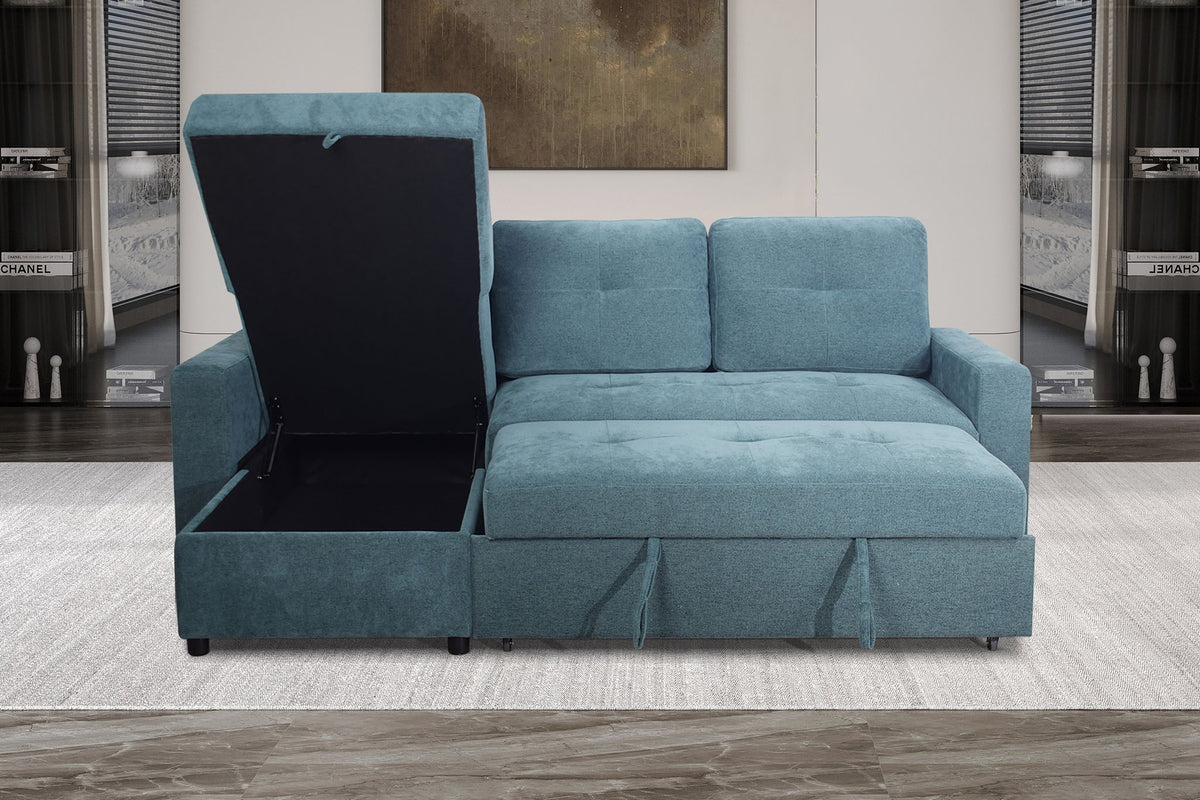 Greer - Storage Chaise - Green