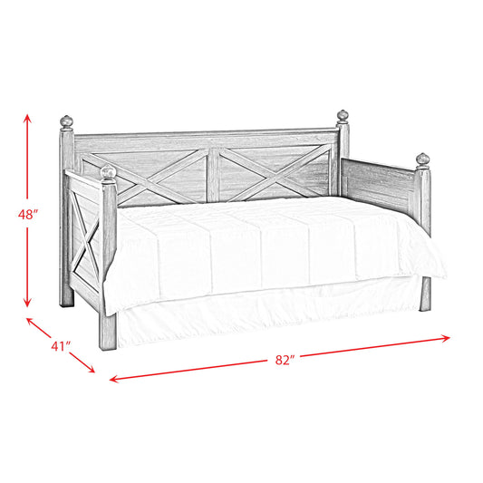 Sutherland - Twin Wood Daybed - Distressed Oak
