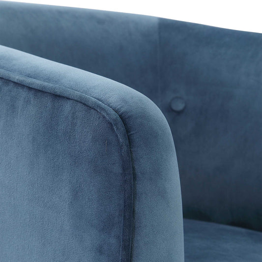 Mallorie - Swivel Chair - Blue